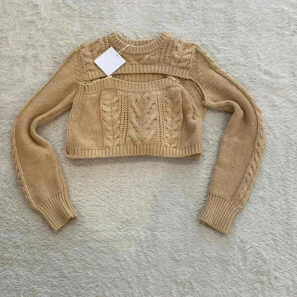NWT Pistola Tan Esme 2 Piece Sweater